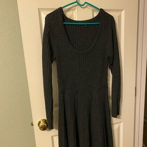 Lane Bryant 14/16 charcoal grey sweater dress